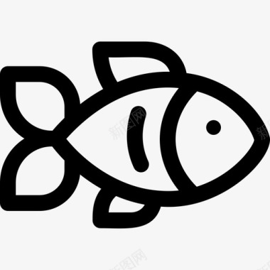 鱼夏季223直线型图标