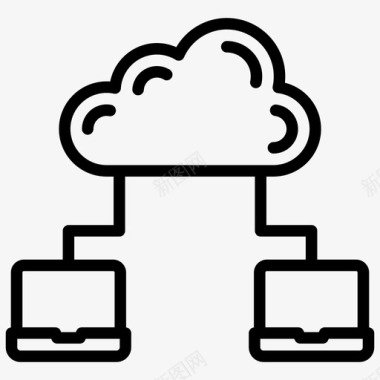 云计算平台云计算云服务图标
