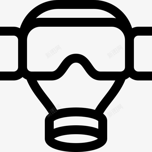 防毒面具防护设备1线性svg_新图网 https://ixintu.com 防毒面具 防护 设备 线性