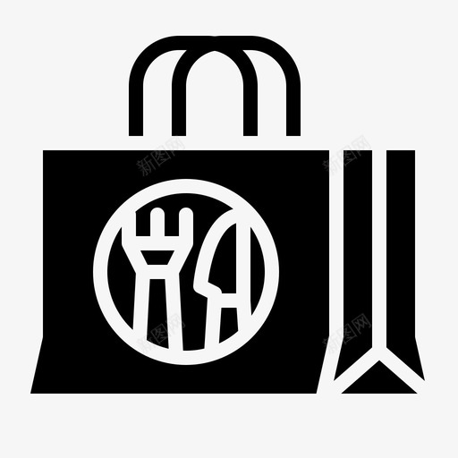 购物袋食品运送109字形svg_新图网 https://ixintu.com 购物袋 食品 运送 字形