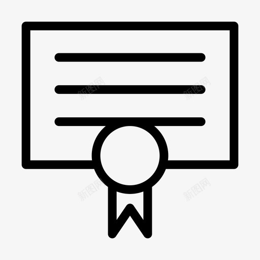 证书成就学位svg_新图网 https://ixintu.com 证书 成就 学位 成功 获奖者 奖牌 奖励 标志 标志符 符号
