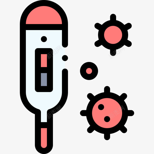 温度计社会距离21线性颜色svg_新图网 https://ixintu.com 温度计 社会 距离 线性 颜色