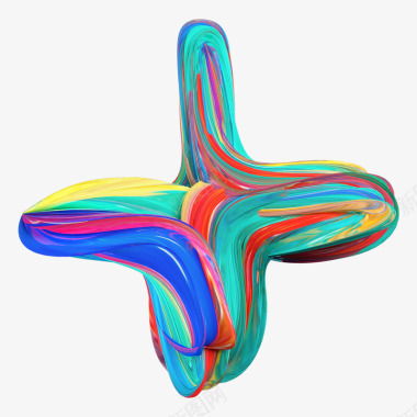 丙烯油画字母数字标点符号免扣C4D立体字C4D字体图标