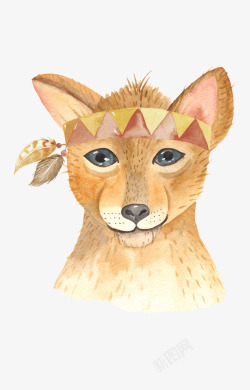 水彩手绘卡通可爱墨西哥动物卡片装饰印刷图案设计25素材