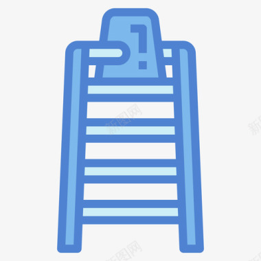高椅排球3蓝色图标