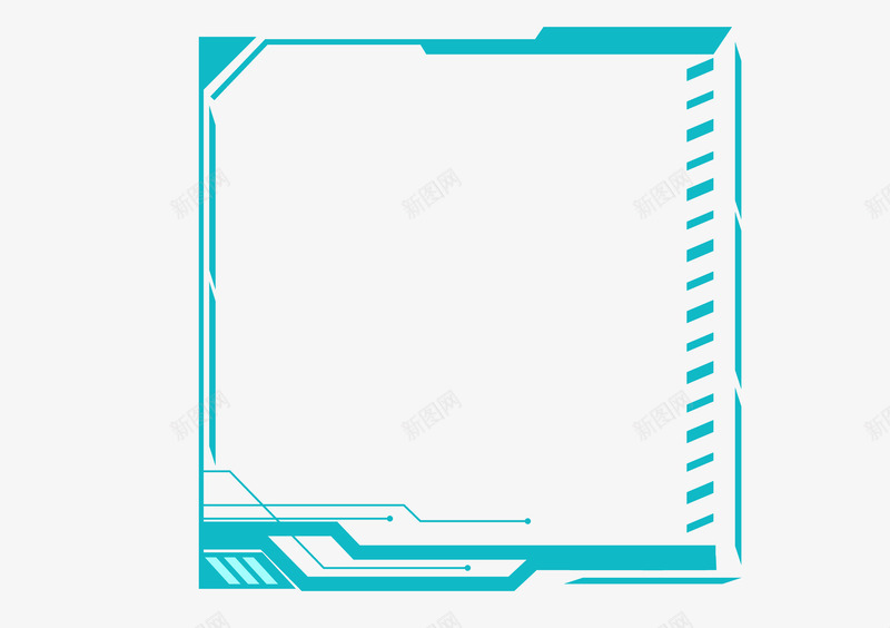 未来科技人工智能不规则边框设计人工智能科技框未来科png免抠素材_新图网 https://ixintu.com 未来 科技 人工智能 不规则 边框 设计