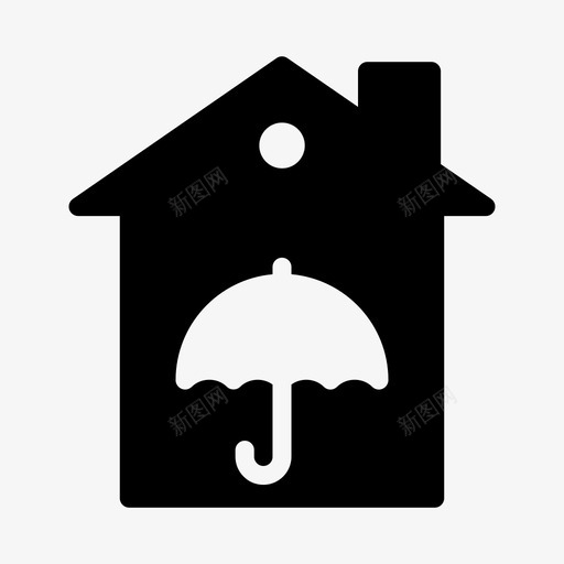 房屋保护建筑房屋svg_新图网 https://ixintu.com 房屋 保护 保险 建筑 家庭