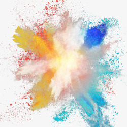 爆炸彩色喷溅粉尘杨戬是个特效狂懒人图福利素材