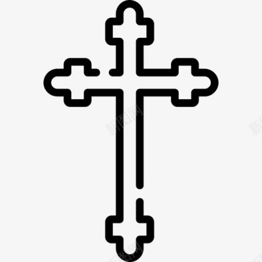 基督教十字架宗教47直系图标