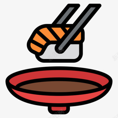 寿司送餐110原色图标