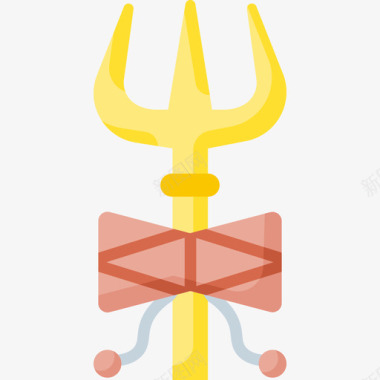 湿婆宗教信仰48扁平图标