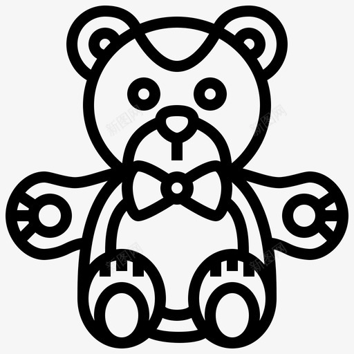 洋娃娃动物熊svg_新图网 https://ixintu.com 洋娃娃 动物 毛绒玩具 玩具 娃娃