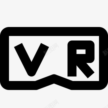 Vr眼镜虚拟现实103线性图标