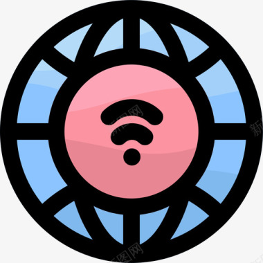 Wifi物联网118线性彩色图标