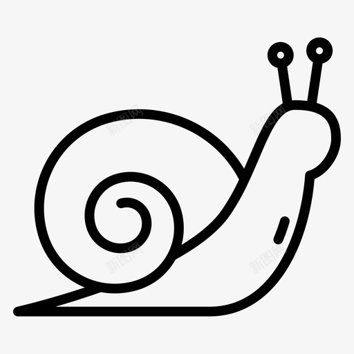 蜗牛149春季直线型svg_新图网 https://ixintu.com 蜗牛 春季 直线 线型