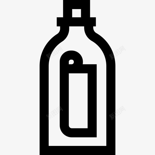 瓶子里的信息56号水手直线型svg_新图网 https://ixintu.com 瓶子 信息 56号 水手 直线 线型