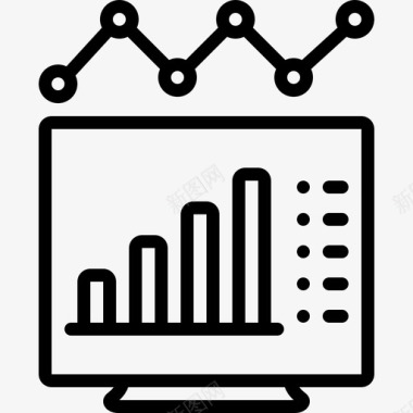数据分析图图表财务图标