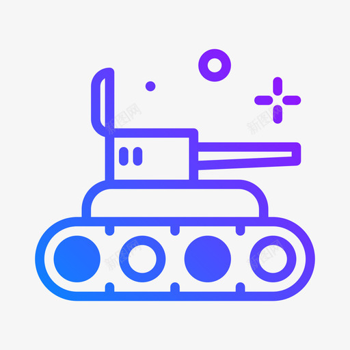 坦克玩具50梯度svg_新图网 https://ixintu.com 坦克 玩具 梯度