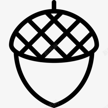 橡子食品榛子图标