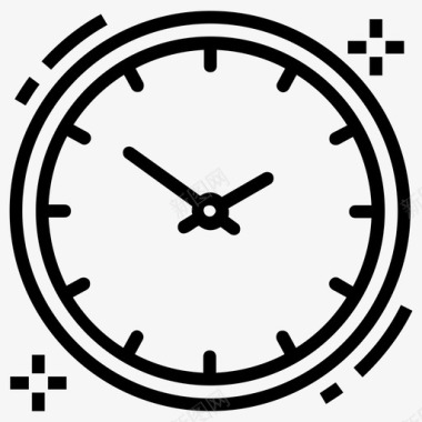 挂钟计时装置计时器图标