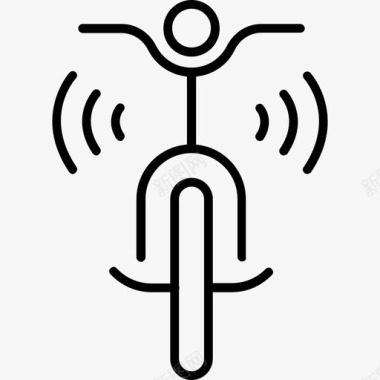 自行车骑车人人图标