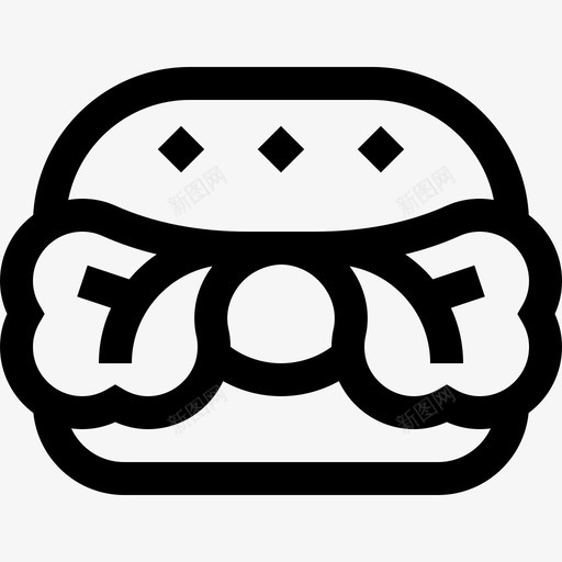 汉堡坏习惯1直系svg_新图网 https://ixintu.com 汉堡 习惯 直系