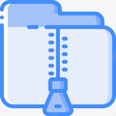 Zip文件和文件夹操作4蓝色图标