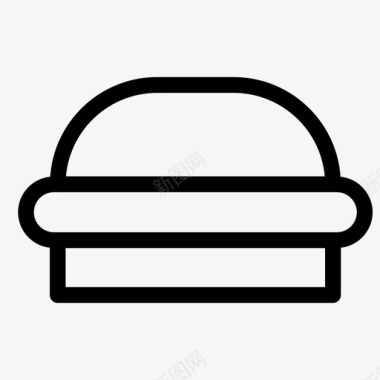 汉堡包简单快餐图标