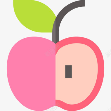 苹果身体正11扁平图标