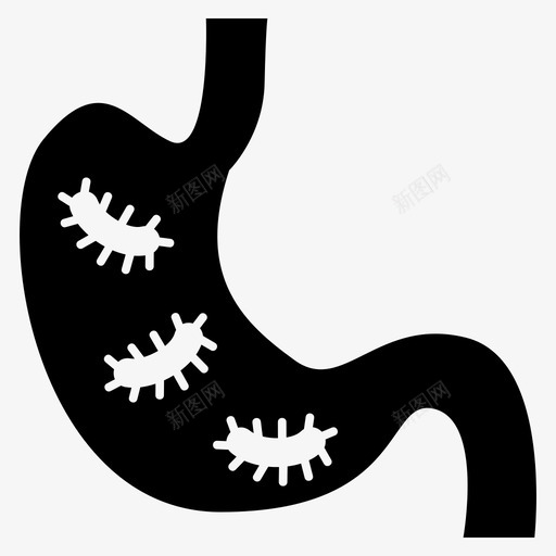 胃身体疾病svg_新图网 https://ixintu.com 身体 疾病 健康 医疗 胃痛