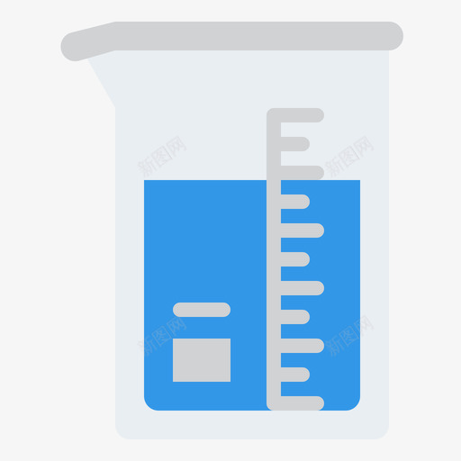 烧杯科学156扁平svg_新图网 https://ixintu.com 烧杯 科学 扁平