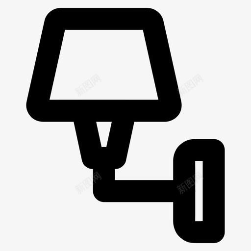 壁灯电器灯罩svg_新图网 https://ixintu.com 壁灯 电器 灯罩 家用电器