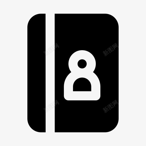 通讯录电话簿通讯002svg_新图网 https://ixintu.com 通讯录 电话簿 通讯