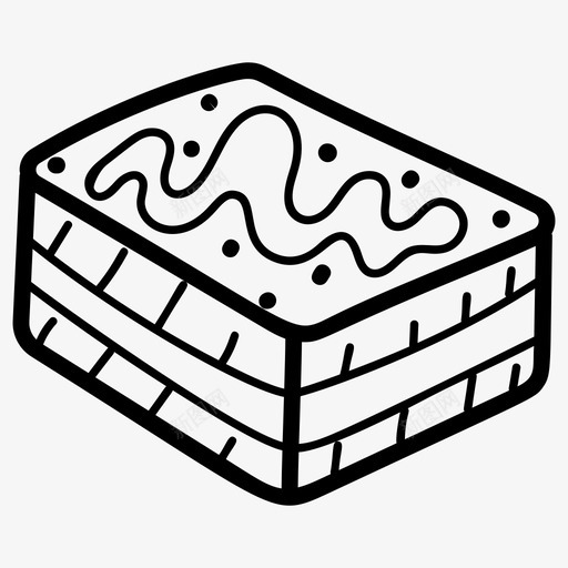 手绘糕点蛋糕片甜点svg_新图网 https://ixintu.com 手绘 糕点 蛋糕 甜点 甜食 食品 饮料 图标