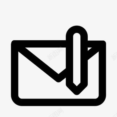 写电子邮件编辑电子邮件信封图标