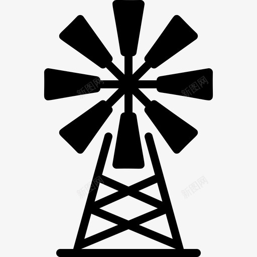 风车农用设备2填充svg_新图网 https://ixintu.com 风车 农用 设备 填充