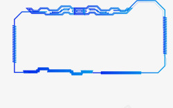 未来人工智能不规则边框人工智能科技框未来科技人工智素材