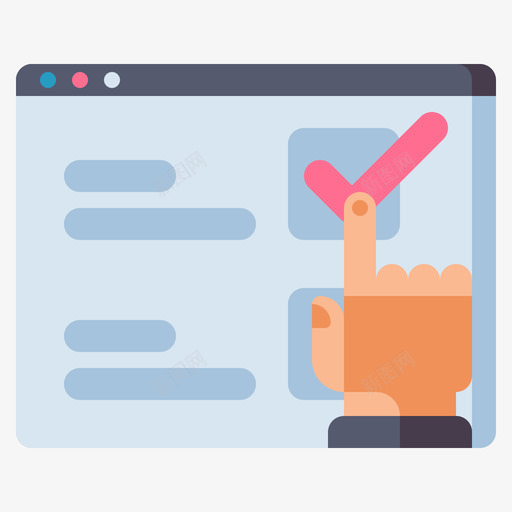 复选框ux和ui1扁平svg_新图网 https://ixintu.com 复选框 ux ui 扁平