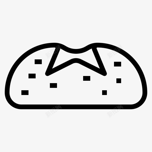 面包烘焙小麦svg_新图网 https://ixintu.com 面包 烘焙 小麦 面包店 轮廓 图标