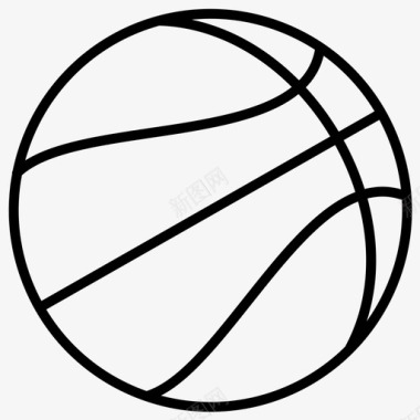 篮球体育体育加粗线条集467图标