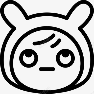 滚动的眼睛婴儿孩子图标