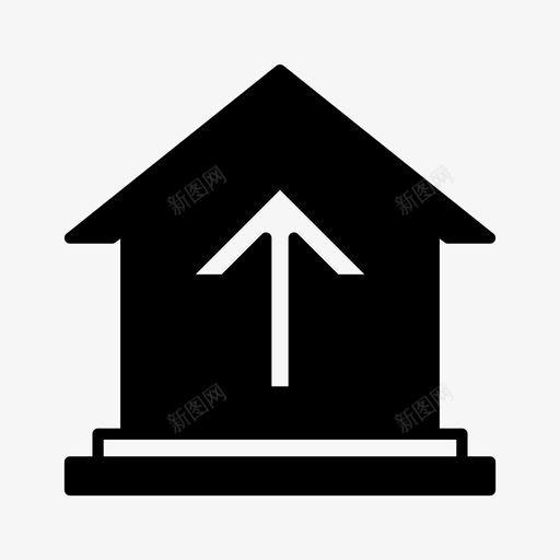 箭头银行向上svg_新图网 https://ixintu.com 箭头 银行 向上 金融 字形