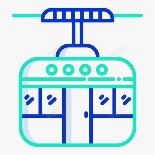 缆车游乐园83轮廓颜色svg_新图网 https://ixintu.com 缆车 游乐园 轮廓 颜色