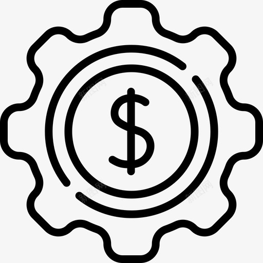 货币管理工商管理17线性svg_新图网 https://ixintu.com 货币 管理 工商管理 线性