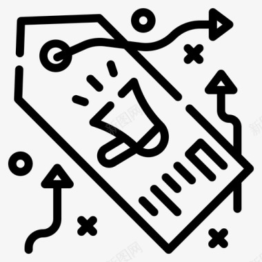 定价营销策略8线性图标