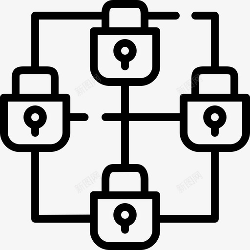 区块链比特币5线性svg_新图网 https://ixintu.com 区块 比特 线性