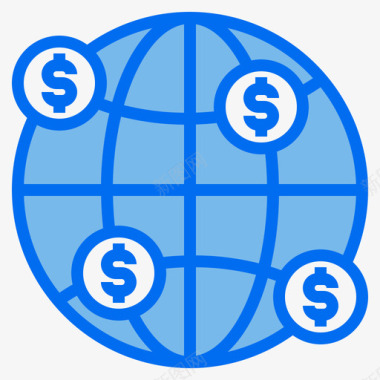 环球金融54蓝色图标