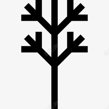 树枝树22线形图标