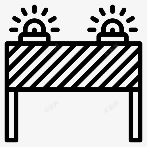 警告标志劳工4直线svg_新图网 https://ixintu.com 警告 标志 劳工 直线