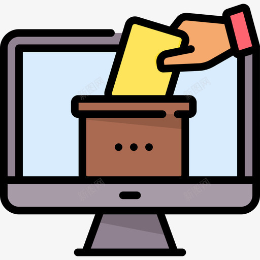 在线投票投票选举22线性颜色svg_新图网 https://ixintu.com 投票 在线 选举 线性 颜色
